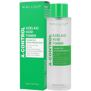 NINE LESS - A-Control Azelaic Acid Toner, 150 ml - tonik do skóry trądzikowej