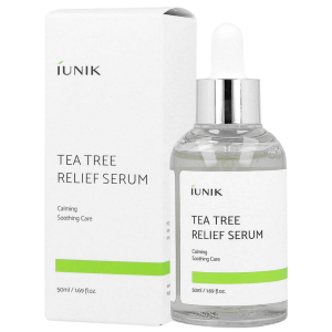 iUNIK - Tea Tree Relief Serum, 50 ml - kojące serum do twarzy