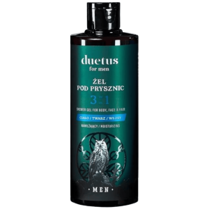 DUETUS - FOR MEN Shower Gel For Body, Face & Hair, 300 ml - nawilżający żel pod prysznic 3w1