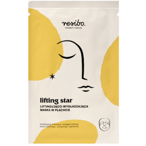 RESIBO - LIFTING STAR liftingująco-wygładzająca maska do twarzy w płachcie, 1 szt