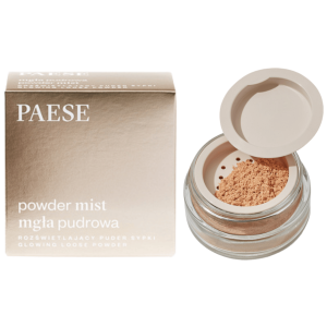 PAESE - Glowing Loose Powder 02 Natural Beige, 5 g - mgła pudrowa sypki puder rozświetlający