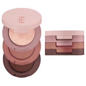 KAJA - Beauty Bento Bouncy Matte & Shimmer Eyeashadow Trio 08 Chocolate Dahlia, 3.6 g - paleta trzech cieni do powiek