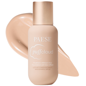 PAESE - Puff Cloud Foundation With Blur Effect 03W Sand Beige SPF20, 37 ml - podkład z efektem blur
