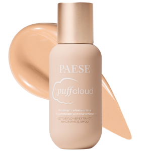 PAESE - Puff Cloud Foundation With Blur Effect 04W Shell Beige SPF20, 37 ml - podkład z efektem blur