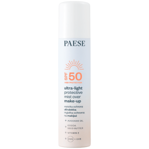 PAESE - Ultra-Light Protective Mist Over Make-Up SPF 50, 75 ml - ultralekka mgiełka ochronna na makijaż