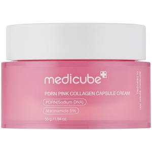 Medicube - PDRN Pink Collagen Capsule Cream, 55 g - kapsułkowy krem do twarzy z PDRN