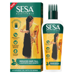 Sesa - Ayurvedic Anti-Hair Fall Oil, 180 ml - ajurwedyjski olej przeciw wypadaniu włosów