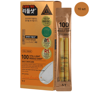 VT Cosmetics - Vita-Light Reedle Shot 100, 10 szt - rozświetlające serum do twarzy z witaminą C w saszetkach