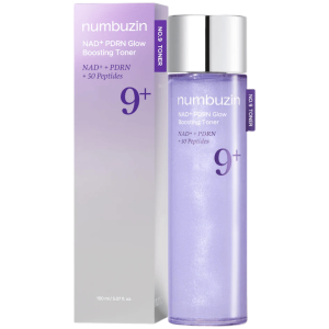 Numbuzin - No.9 NAD+ PDRN Glow Boosting Toner, 150 ml - przeciwstarzeniowy tonik rozświetlający do twarzy