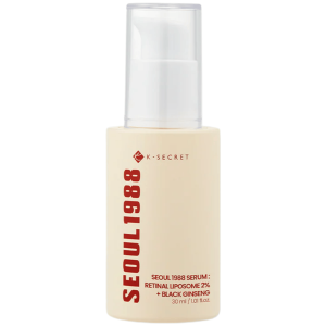 K-SECRET - SEOUL 1988 Serum: Retinal Liposome 2% + Black Ginseng, 30 ml - przeciwstarzeniowe serum do twarzy