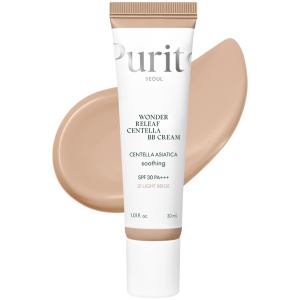 PURITO SEOUL - Wonder Releaf Centella BB Cream #21 Light Beige, 30 ml - krem BB do twarzy
