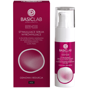 BASICLAB - Esteticus Stimulating Balancing Serum, 30 ml - stymulujące serum wyrównujące do twarzy na noc