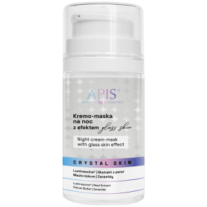APIS - Crystal Skin Night Cream-Mask With Glass Skin Effect, 50 ml - kremo-maska do twarzy na noc z efektem „glass skin”