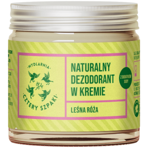 CZTERY SZPAKI - Leśna Róża Naturalny dezodorant w kremie z dodatkiem sody oczyszczonej, 60 ml