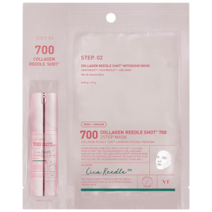 VT COSMETICS - Collagen Reedle Shot 700 2 Step Mask, 1 szt - dwuetapowa kuracja do twarzy z kolagenem