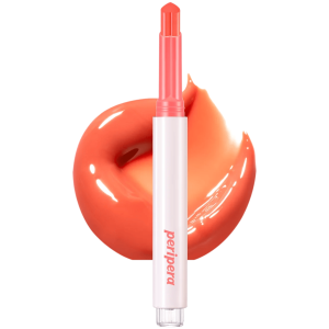 Peripera - Heart Jam Glow Lip 01 Peach Fondue, 1.4 g - pomadka do ust w sztyfcie z efektem błyszczyku