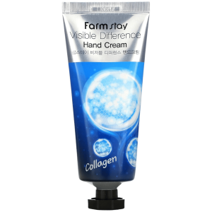 Farmstay - Visible Difference Hand Cream Collagen, 100 g - odżywczy krem do rąk
