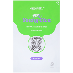 MEDIPEEL - Young Cica PDRN Trouble Soothing Mask, 25 ml - kojąca maska do twarzy w płachcie
