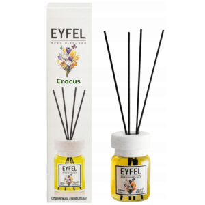 EYFEL - Reed Diffuser Crocus, 120 ml - odświeżacz powietrza w formie patyczków o zapachu krokusa