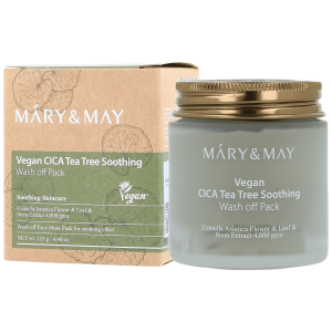Mary&May - CICA TeaTree Soothing Wash off Pack, 125g - oczyszczająca maska z glinką