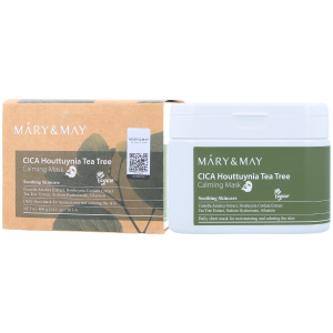 Mary&May - CICA Houttuynia Tea Tree Calming Mask, 30szt. - zestaw 30 kojących masek w płachcie