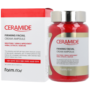 Farmstay - Ceramide Firming Facial Cream Ampoule, 250 ml - nawilżająco-wzmacniający krem do twarzy