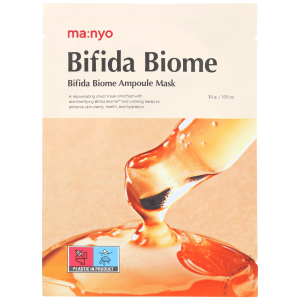 ma:nyo - Bifida Biome Ampoule Mask, 30 g - nawilżająco-regenerująca maska do twarzy w płachcie