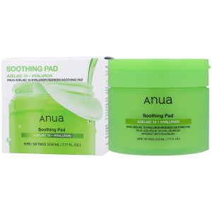 ANUA - Azelaic 10 Hyaluron Redness Soothing Pad, 90 szt - kojąco-nawilżające płatki do twarzy