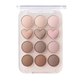 Colorgram - Pin Point Eyeshadow Palette 07 Nude+Geek, 10,2 g - Paleta cieni do powiek w neutralnych odcieniach nude i różu