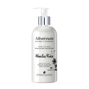 Allvernum - Mydło do rąk i pod prysznic Wanilia/Kokos, 300 ml