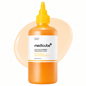 Medicube - Kojic Acid Turmeric Resurfacing Toner, 250 ml - rozjaśniająco-wygładzający tonik z kwasem kojowym i kurkumą
