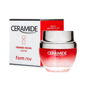 FARMSTAY - Ceramide Firming Facial Cream - Ujędrniający krem do twarzy z ceramidami, 50ml