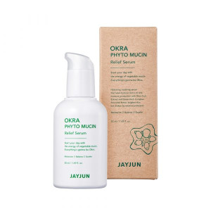 JAYJUN - Okra Phyto Mucin Relief Serum, 50 ml - serum nawilżająco-łagodzące