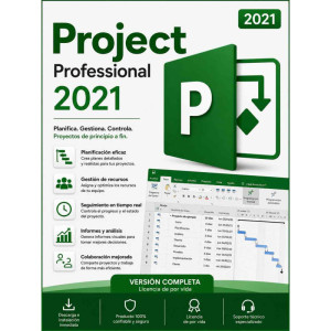 Microsoft Project Professional 2021 para 1 PC