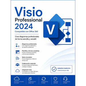 Microsoft Visio Professional 2024 (compatible con Office 365)