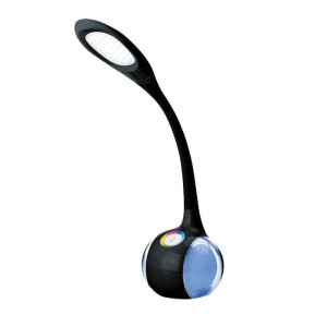 Lampka biurkowa LED 7W 5500K z funkcją lampki nocnej RGB czarna