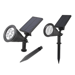 Lampa LED solarna ogrodowa wbijana 0,8W biała zimna