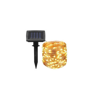 Łańcuch świetlny 1190cm, girlanda ogrodowa solarna 100 LED biała ciepła
