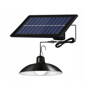 Lampa LED solarna PEDNI 1,8 W biały zimna z czujnikiem zmierzchu + pilot