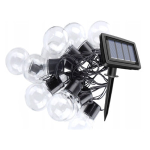 Girlanda ogrodowa solarna SOLI 20 LED biała ciepła IP44