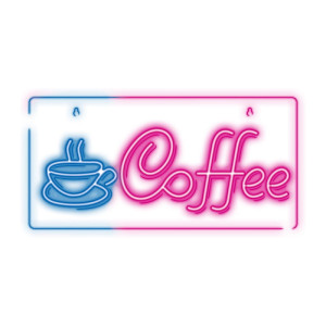 Neon dekoracyjny LED PLEXI LED COFFEE + USB
