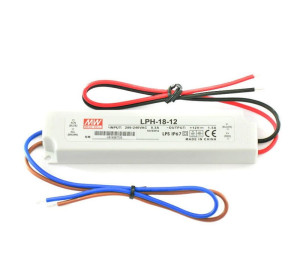 Zasilacz LED MeanWell 18W 12V DC 1,5A hermetyczny