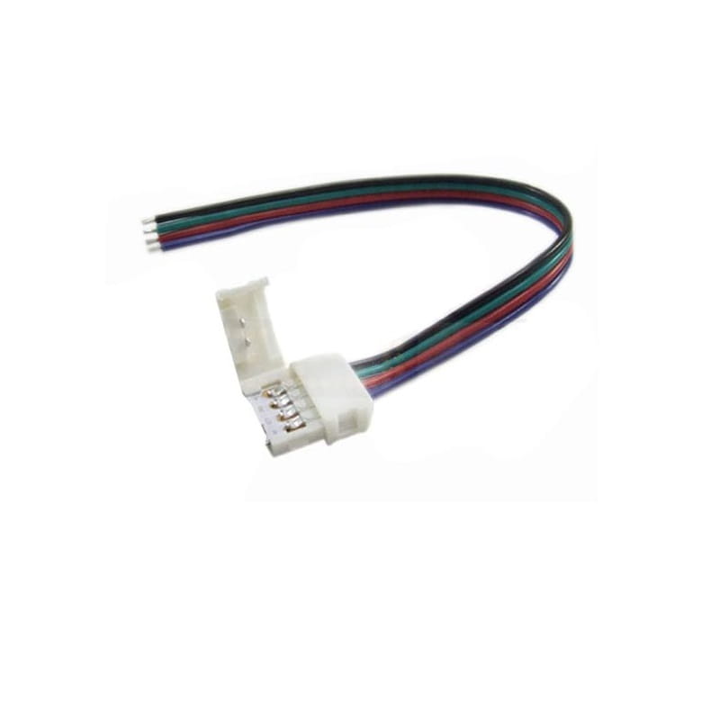 Złączka CLICK pojedyńcza RGB 10mm + przewód