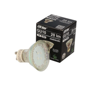 Żarówka LED LEDline GU10 1W SMD niebieska