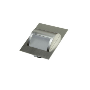 Oprawa schodowa LED 1,5W 12V biała ciepła - inox