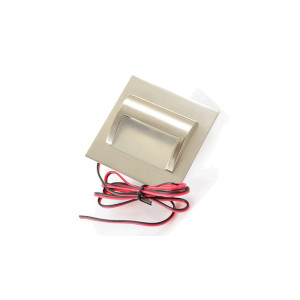 Oprawa schodowa LED 1,5W 230V biała zimna - inox