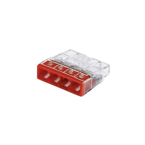 Szybkozłączka WAGO Compact 4 x 0,5-2,5 mm2 transparentna 2273-204