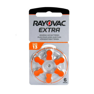 BATERIA do aparatów słuchowych size 13, 13AUX blister 6szt