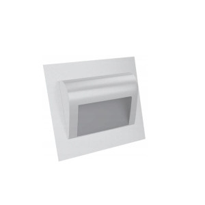 Oprawa schodowa LED 1,5W 230V biała zimna - obudowa biała