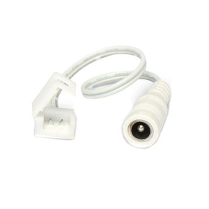 Złączka do taśm LED 8mm wodoodpornych + przewód z gniazdem DC
